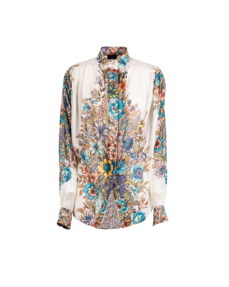 Shop ETRO  Camicia: Etro blusa con stampa bouquet. 
Vestibilità over.
Colletto alla coreana.
Maniche lunghe.
Composizione: 100% cotone
Made in Italy.. WRIA0006 99SA580-X0800